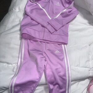 Adidas Lilac Tracksuit Set